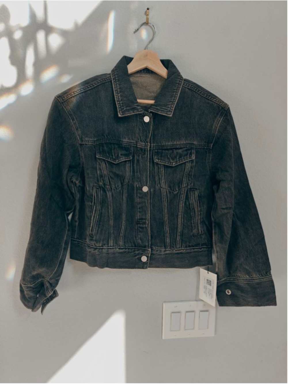 100% Cotton Women's Gray Jean Jacket